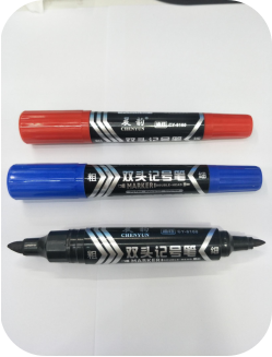 双头油性大头笔记号笔标示笔马克笔防水不可擦产品图