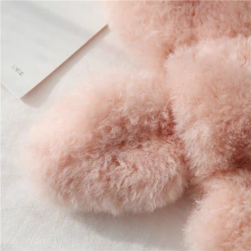Women's Fashion Trend Casual Korean Version Of Winter Faux Fur Bib details Picture