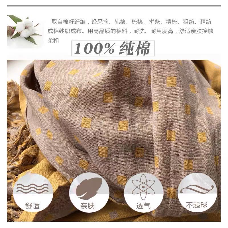 Spring and Autumn's new comfortable, discounted, elegant, versatile, long and stylish scarf for women details Picture