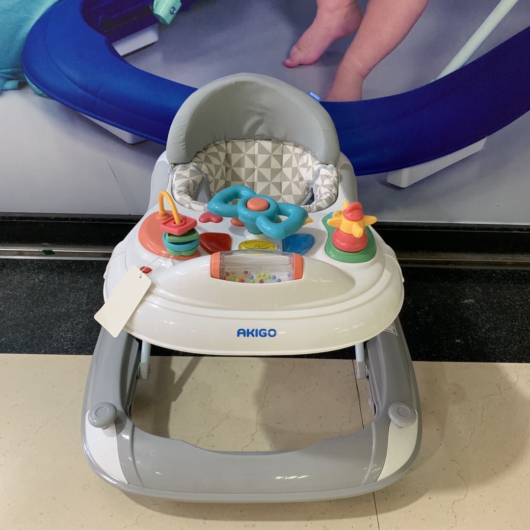 Multi-functional anti-rollover hand-pushed baby walker for infants and children, and anti-O-shaped leg walker for boys and girls