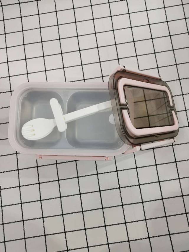 Yiwu quality stainless steel lunch box with water filling, heating and heat preservation, portable for office workers and students, separated type details Picture