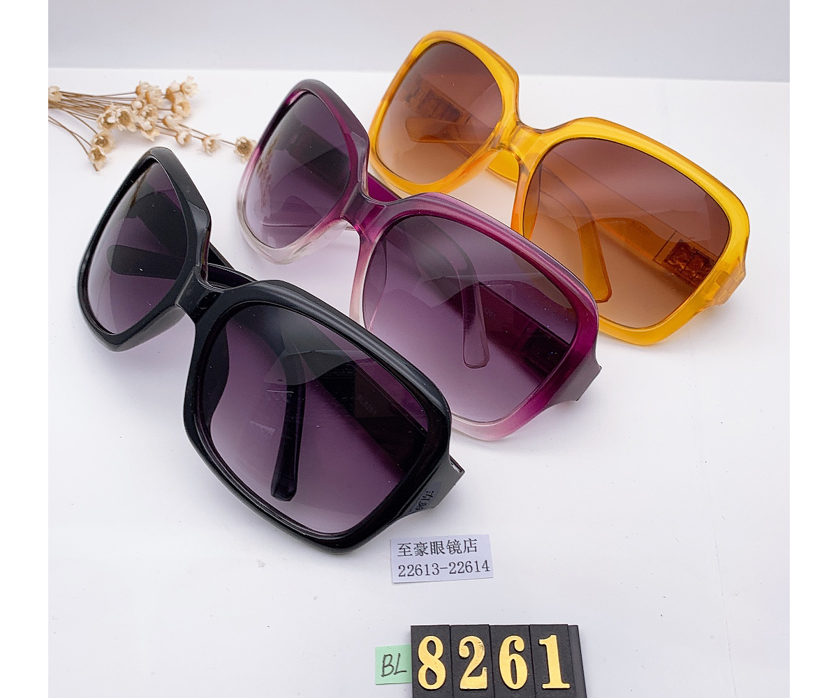 新品时尚大框墨镜方框太阳镜偏光镜大脸显瘦韩版潮人高档女款8261细节图