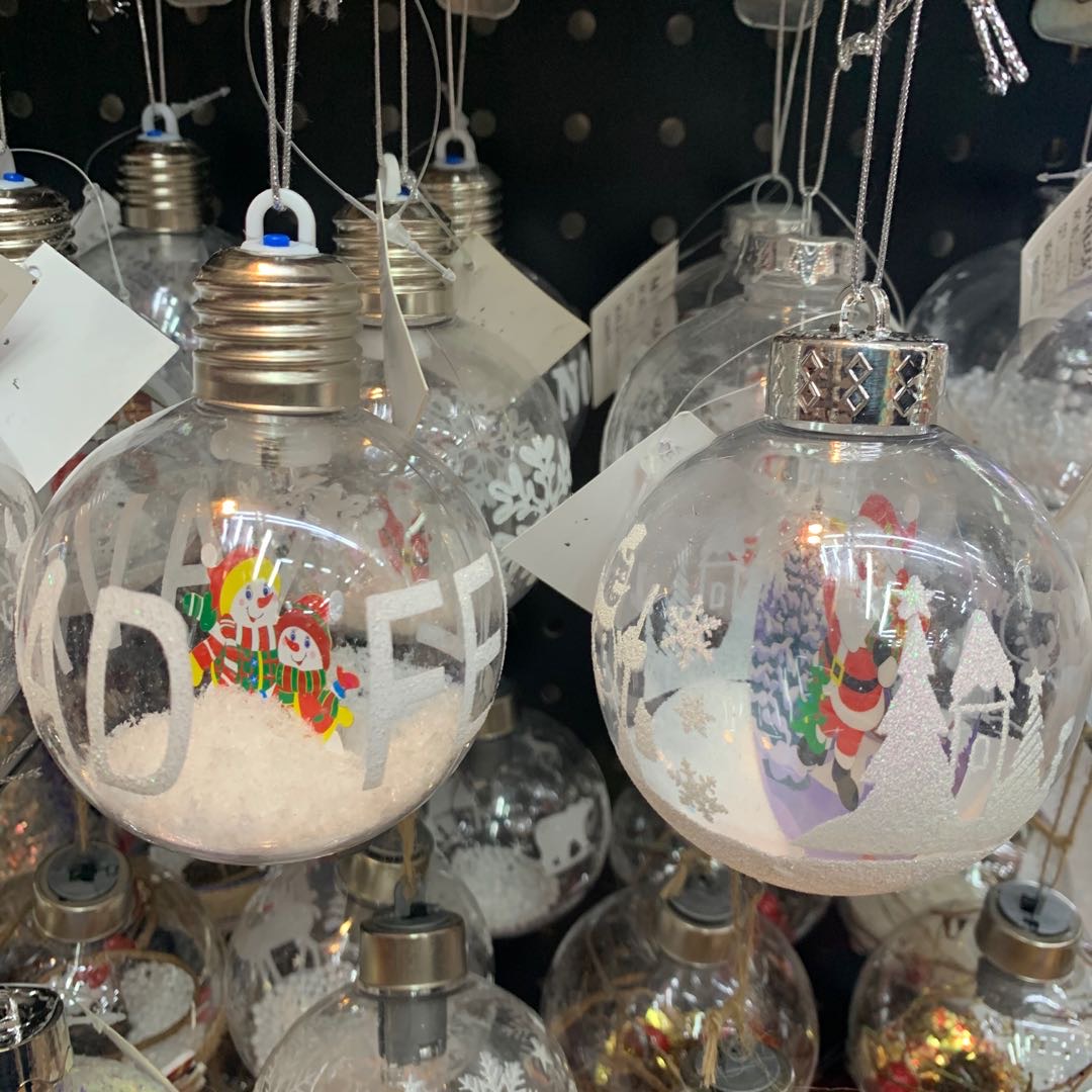 Christmas glass ball store window decorations Christmas tree pendants