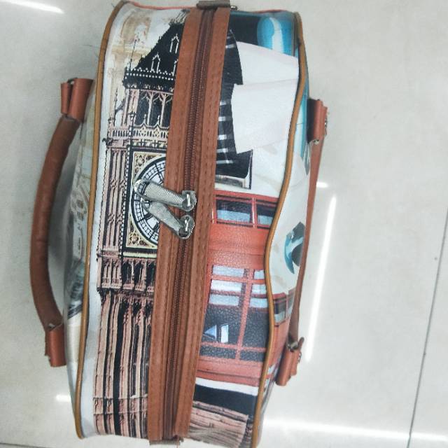 Factory Direct Fashion Canvas Casual Simple Lady Cartoon Head Handbag! details Picture