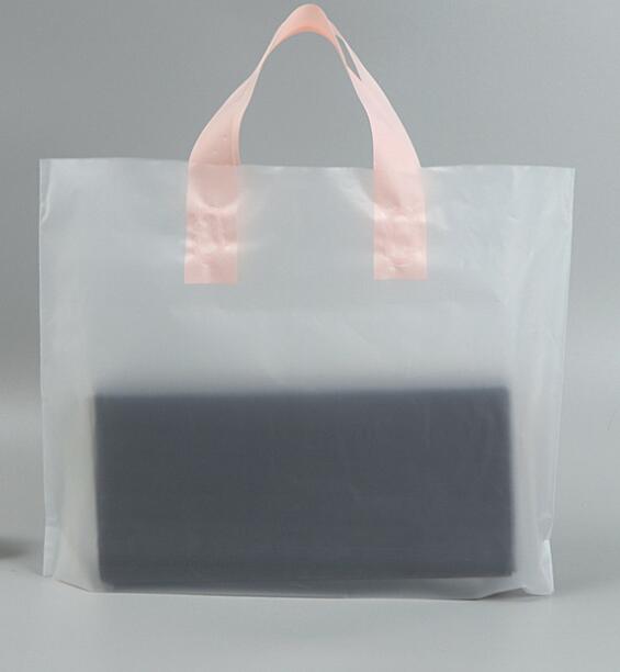 家明优质环保塑料手提袋批发可定制logo低透明产品图