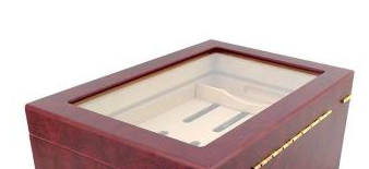 西格朗雪茄盒实木雪茄保湿盒透明玻璃天窗雪茄盒木制家居收纳盒详情图3