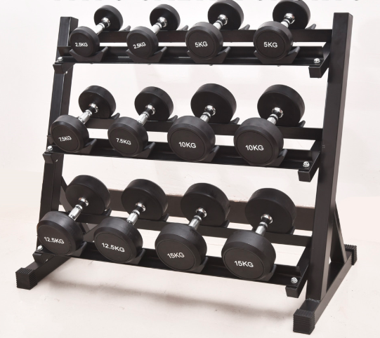奇舒健身器材三层哑铃架健身房专用健身器材