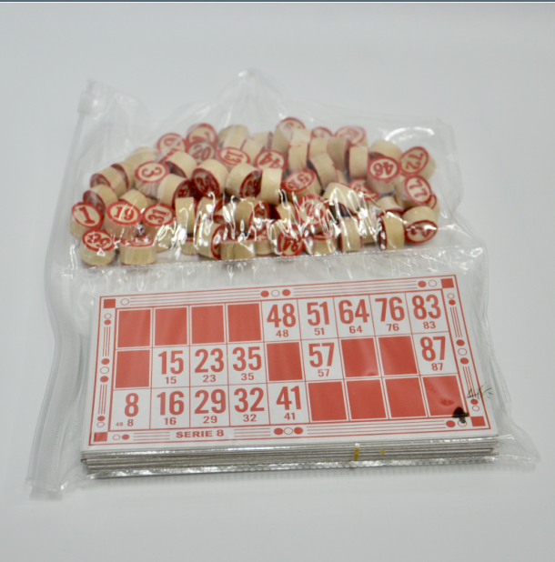 透明原木色卡头数字棋套装