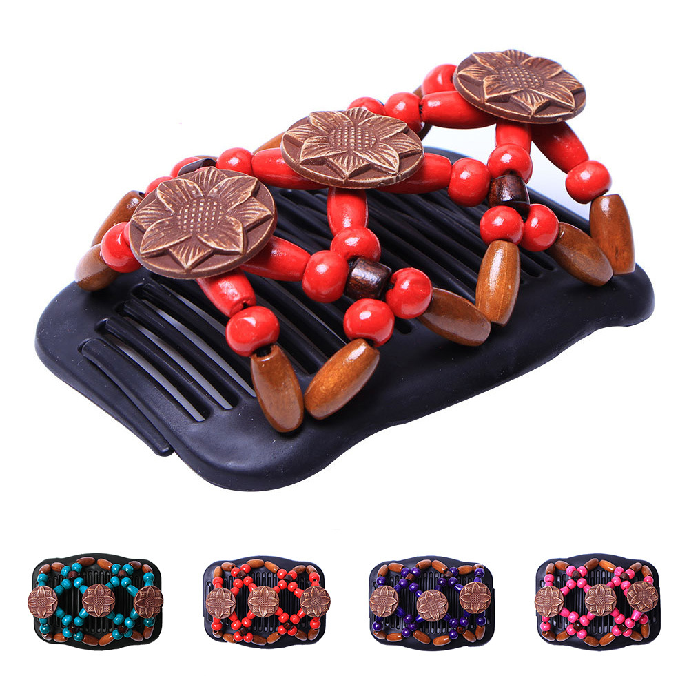 Online exclusive hot style double row insert magic hair comb for ladies magic hair clip disc-hair comb thumbnail