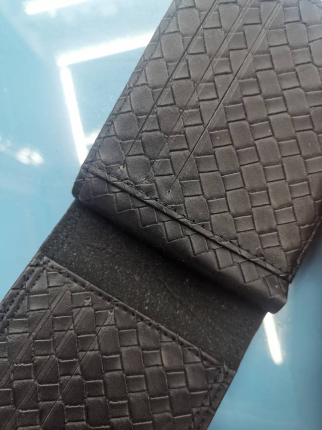 Business men's small wallet, multi-functional, compact and ultra-thin folding soft leather Specification image