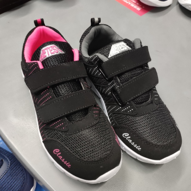 Spring And Autumn Running Shoes Non-Slip Women's Big Children Mesh Surface Breathable Adhesive Buckle Sports Casual Shoes