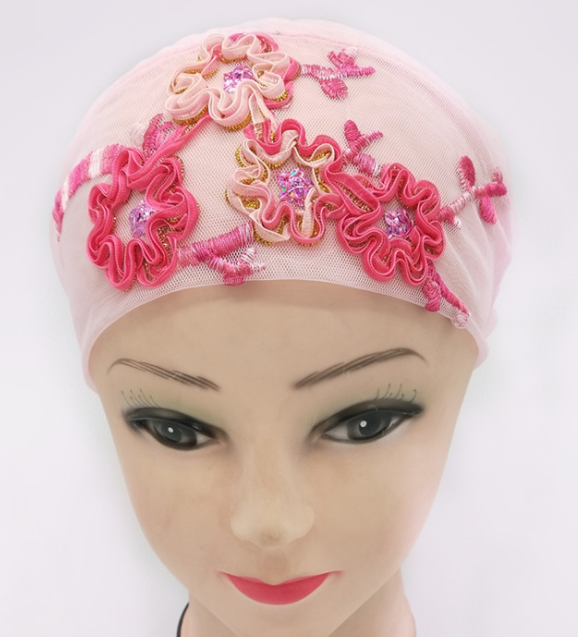 Women's Fashion Trend Goes With Muslim Embroidered Sequin Hijab