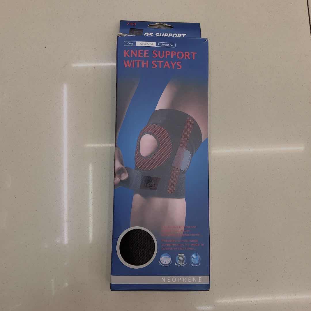 专业弹簧护膝绑带篮球运动透气膝盖护套关节康复保护医疗辅助护具批发