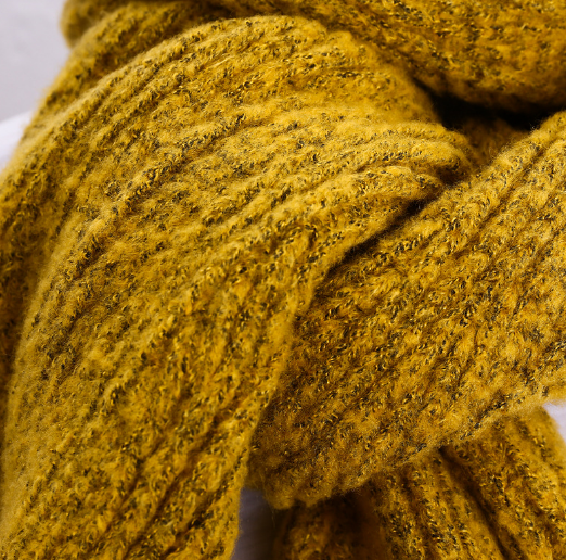 Fashionable, trendy, versatile and warm floral knitted scarves for both men and women details Picture