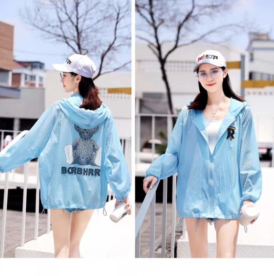 Women's Short Summer Thin Outdoor Breathable Cycling Coat Quick Drying Women's Uv Skin Specification drawing