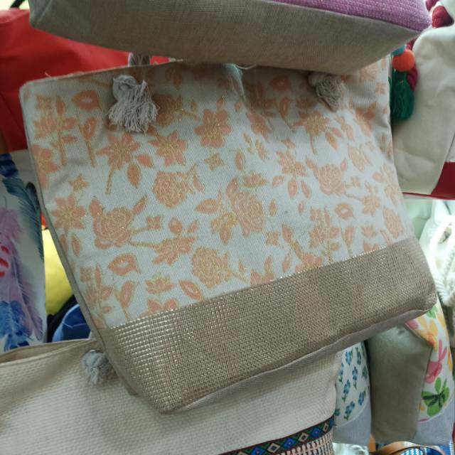 沙滩包帆布女包新款时尚度假大容量购物袋单肩手提编织