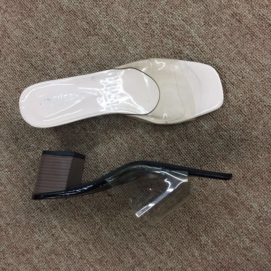 Summer new crystal transparent shoes details Picture