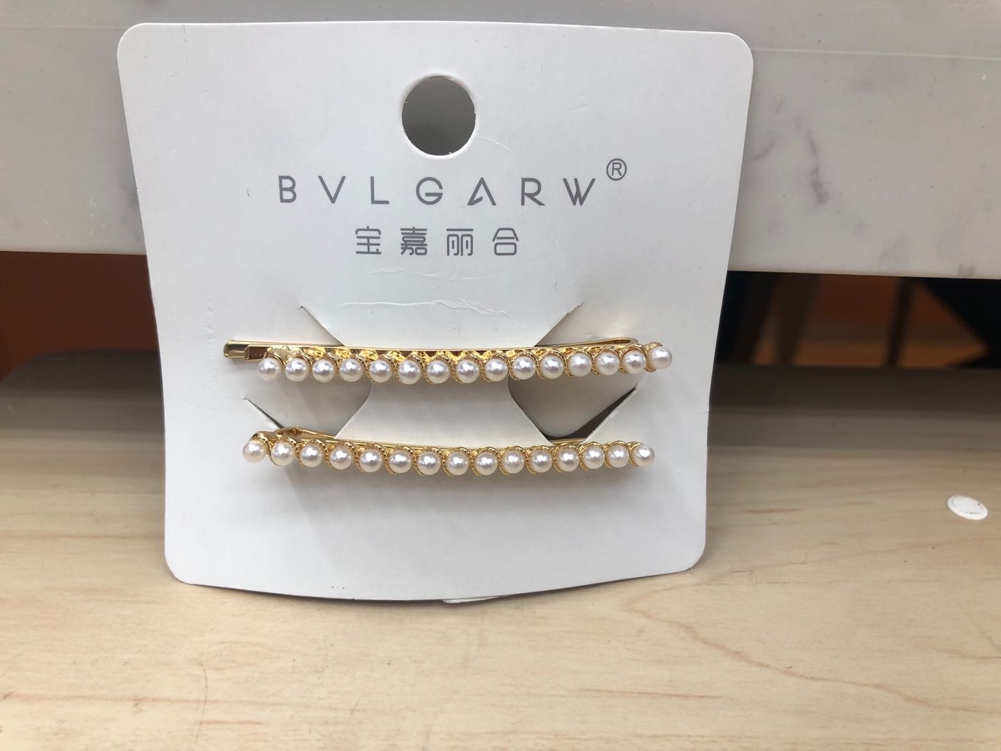 2 Piece Set Fairy Ins Hairpin Fishing Line Pure Hand-Woven Pearl Hairpin Set Net Red With The Same Clip Super Beautiful details Picture