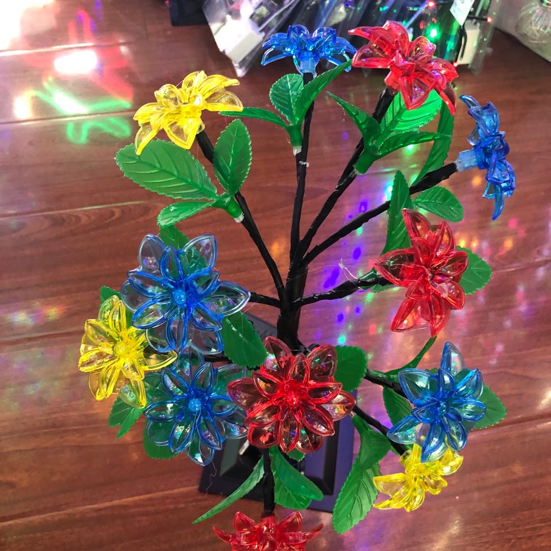 Crystal LED color lights, ins popular night lights, bedroom decoration and room ornaments, luminous trees, home ambient lights