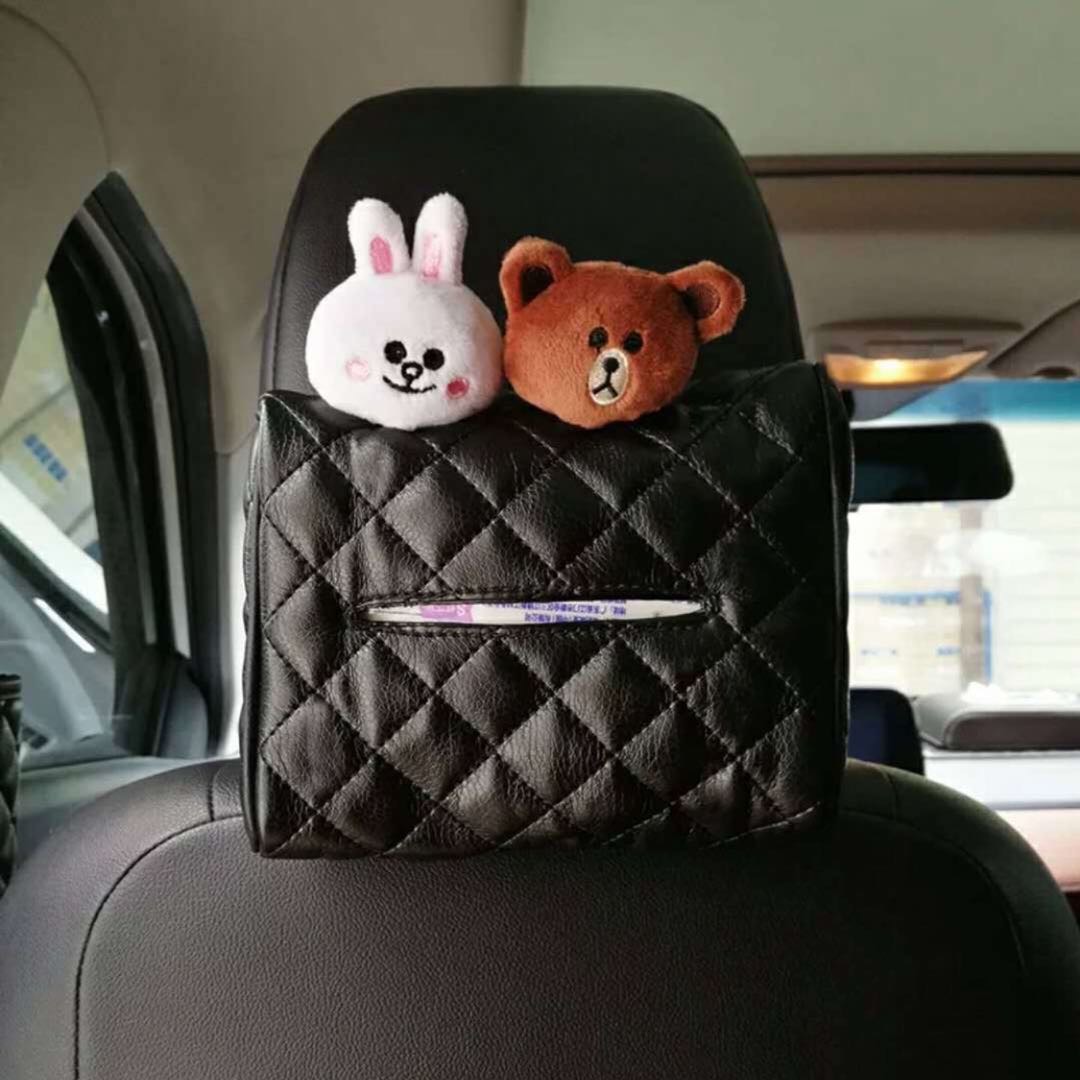 汽车椅背遮阳挡纸巾盒可爱挂式车载车上用纸巾盒抽餐巾纸盒套男女