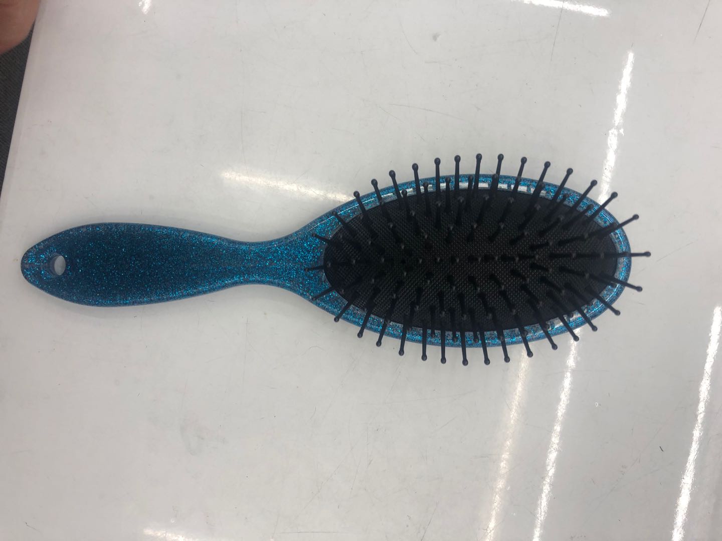 Blue Scalp Massage Comb Head Smoothing Hair Comb Air Bag Curling Comb Anti-Static details Picture