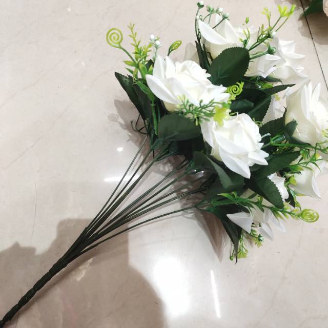 仿真花假花塑料花仿真玫瑰装饰摆件