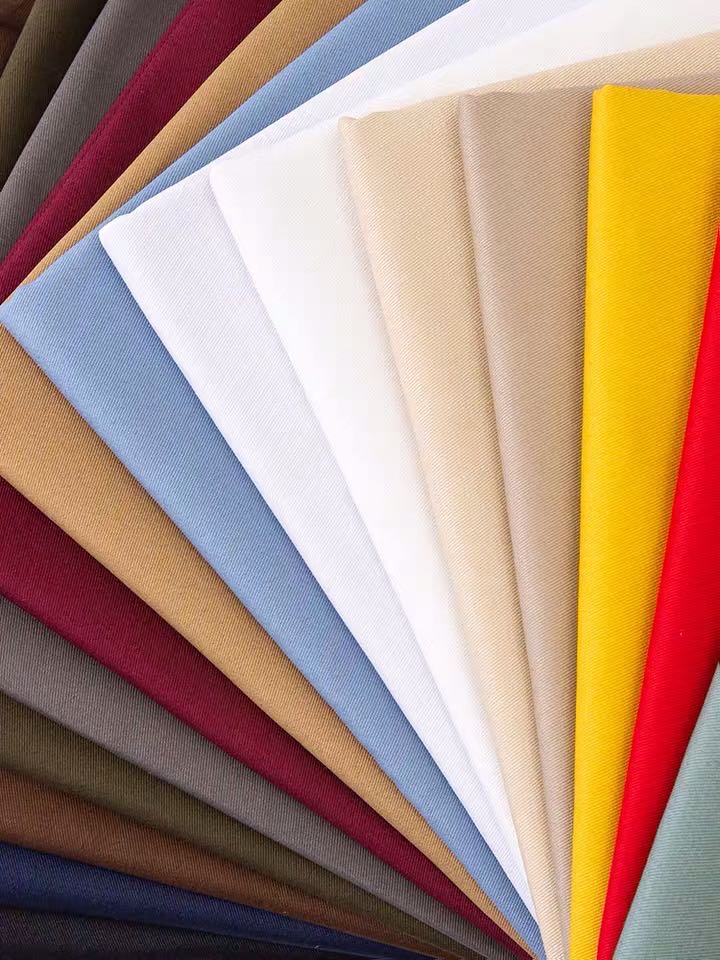 Pure cotton yarn twill fabric pants, windbreaker clothing, washed cotton, all-cotton thickened fabric factory direct sales, wholesale and retail in stock. For orders, please consult Guochao