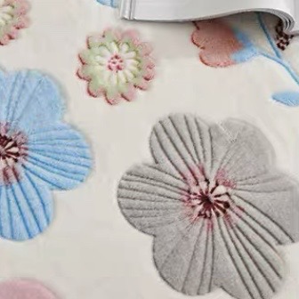 Plant And Flower Pattern 3D Carved Flannel Blanket 200*240 details Picture