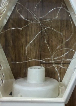 Factory direct sales genuine plastic glass hexagon lamp string hand lamp Specification drawing