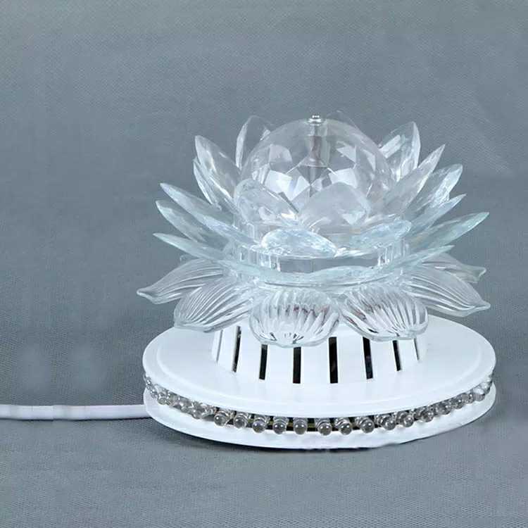 莲花灯彩色水晶灯灯泡节能水晶灯