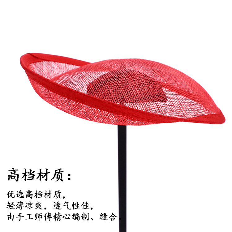 The base of the linen hat, the mesh hair accessory and the top hat are available in multiple colors and can be customized details Picture