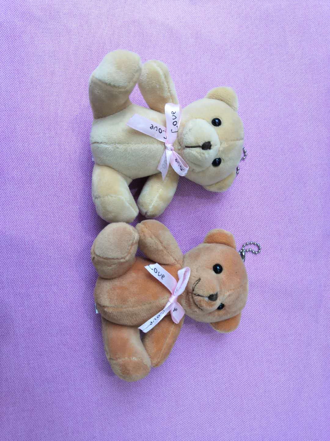 10 cm bow tie bear plush toy pendant accessories key chain wholesale thumbnail