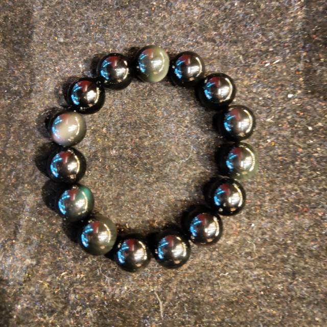 National Trend - Bright black sandalwood Buddhist prayer beads, cultural and artistic bracelets, handcrafted accessories