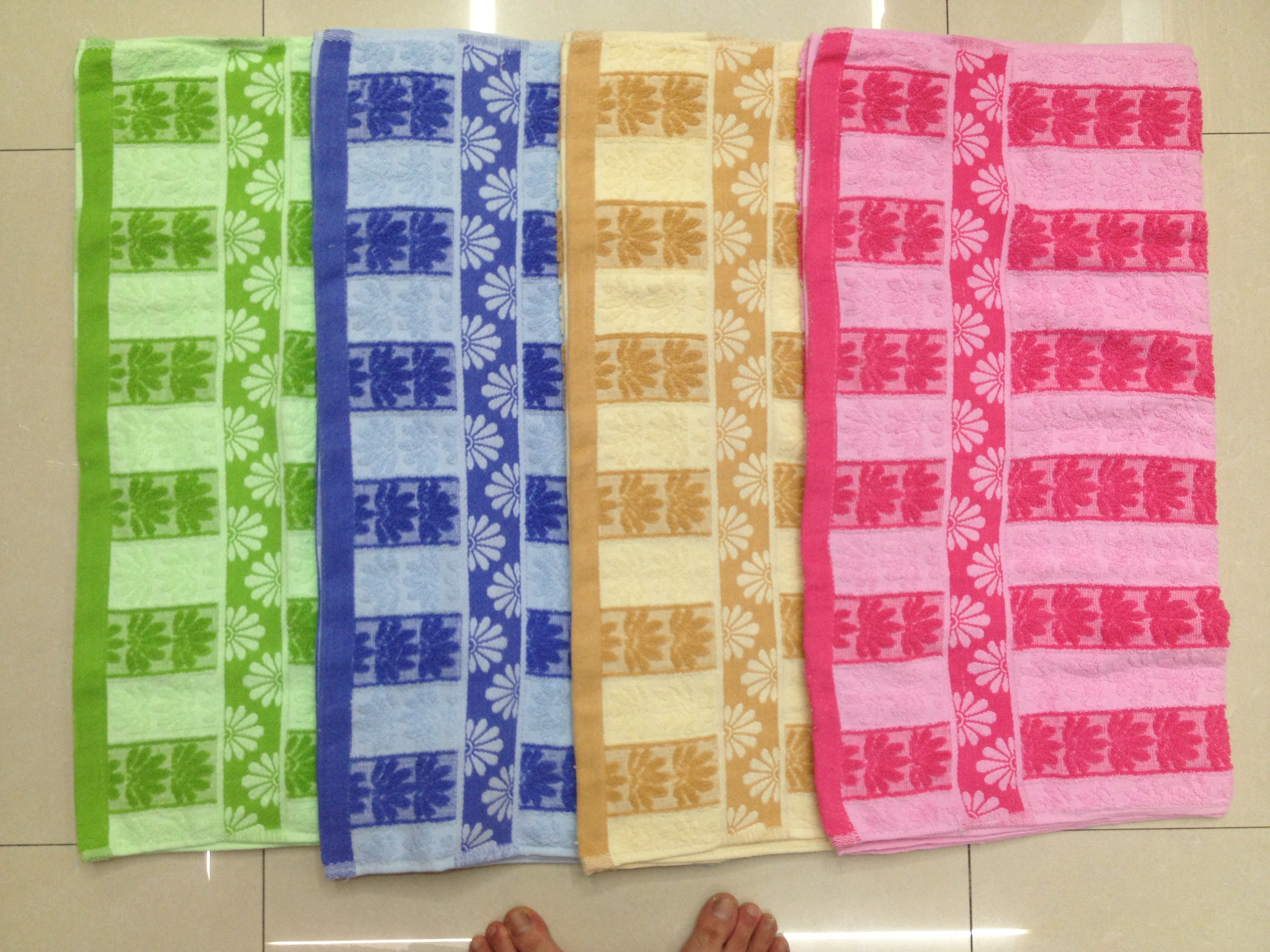 Wave-shaped towels, pure cotton colored striped thickened absorbent face towels, facial cleansing towels, gift towels, labor protection, wholesale and customization LDGO details Picture