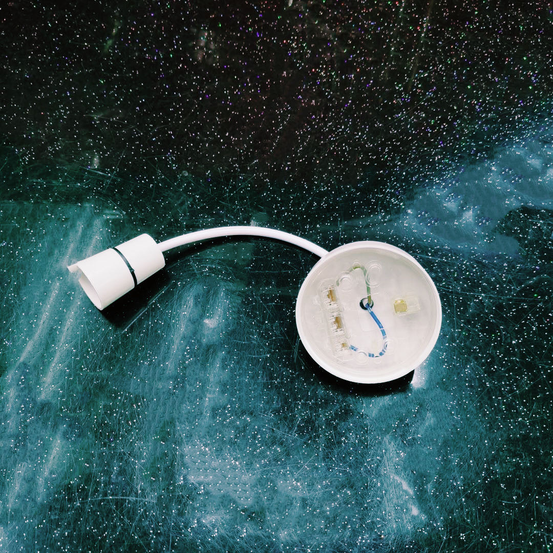 圆形全陶瓷灯头座带线家用灯座产品图