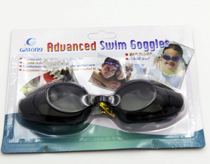 Adult and child smooth waterproof swimming goggles with earplugs thumbnail