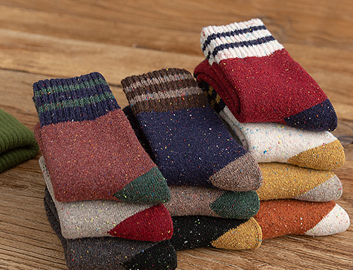 Men winter cotton bottom middle stockings thickened with velvet winter men warm towel stockings moisture anti - odor absorption sweat thumbnail