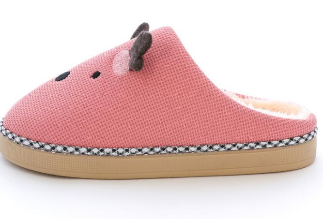 2020 New Home Suede Cartoon Bread Cotton Drag Female Indoor Warm Couple Corduroy Cotton Slippers Manufacturers Direct Supply details Picture