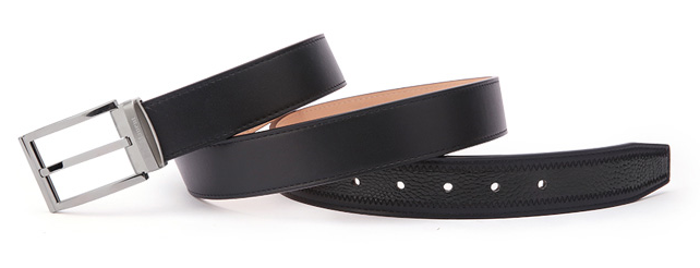 Leather Belt Men's Leather Needle Buckle Youth Fashion Belt Men's Durable Hundred Lap Needle Buckle Youth Student Belt