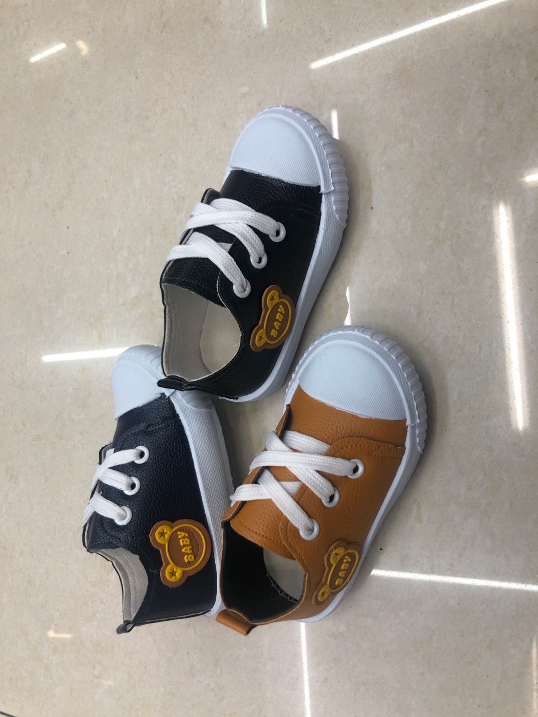 Thousand Ling Three Color Baby Canvas Shoes -05 details Picture