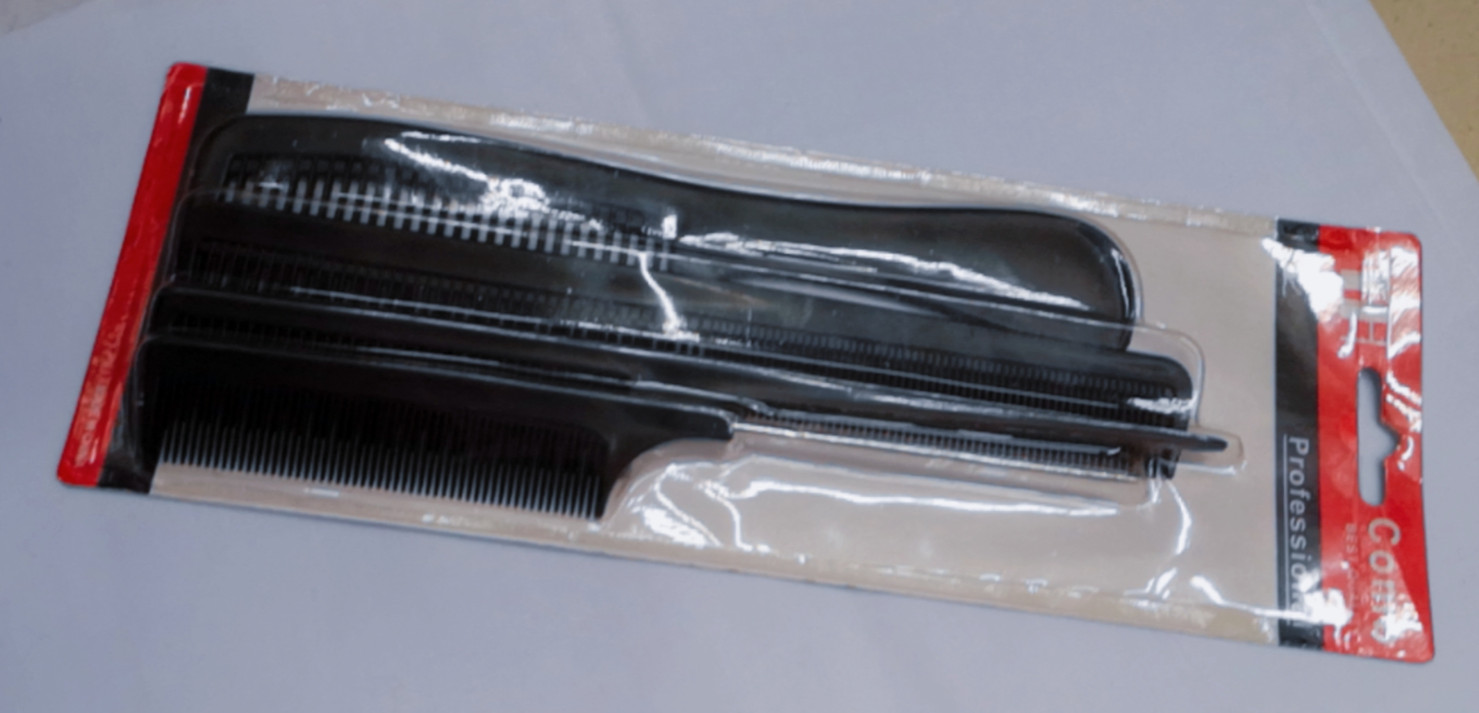 Xk411 Comb Set Hair Salon Professional Highlights Comb Double Sided Quick Partition Highlights For Barbershop Hair Pieces details Picture