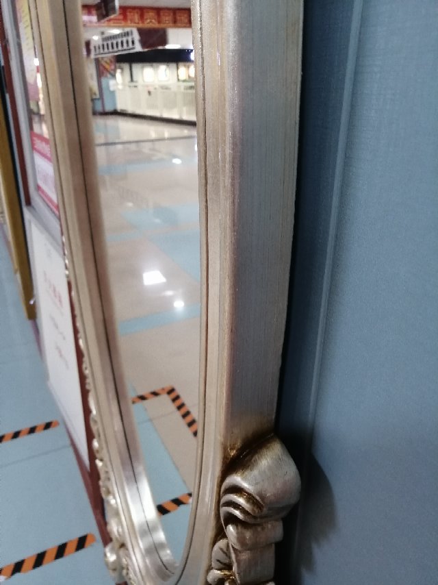 欧式豪华镂空雕花试衣镜酒店装饰镜别墅玄关镜穿衣镜细节图