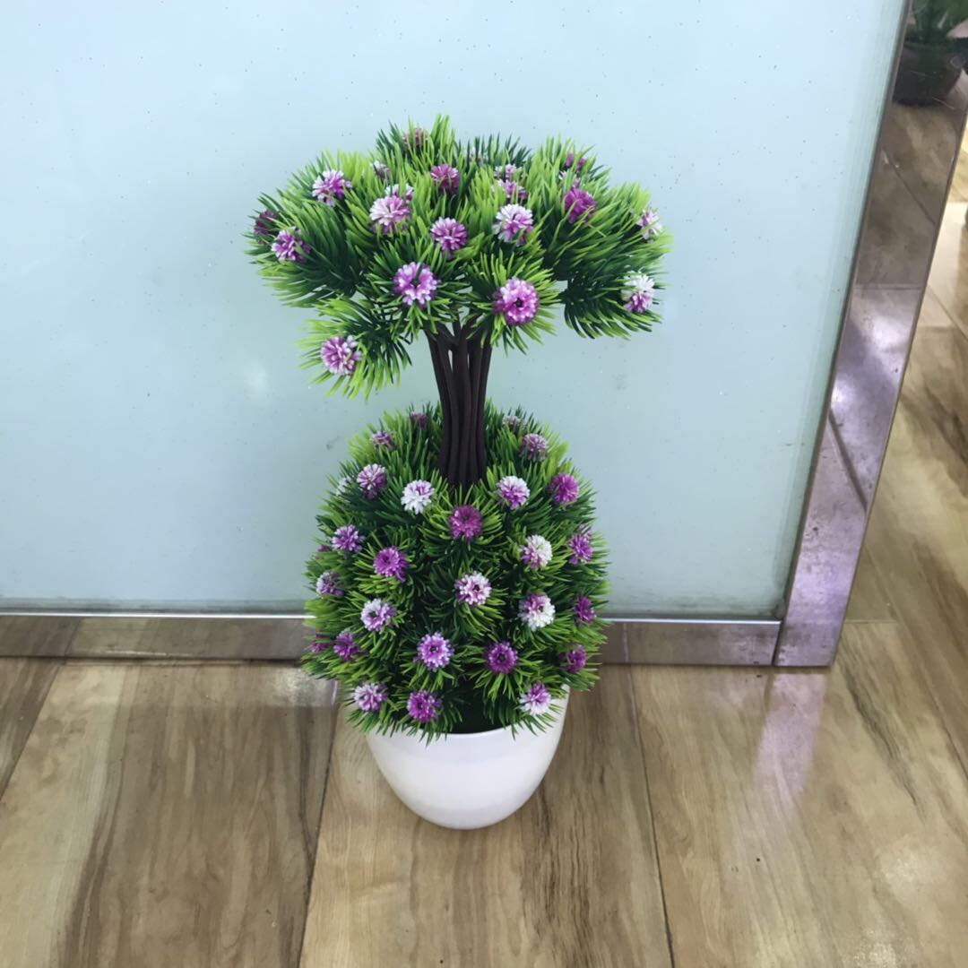 家居套装饰品客厅餐桌塑料仿真假干绢花植物摆件室内卧室摆设盆栽
