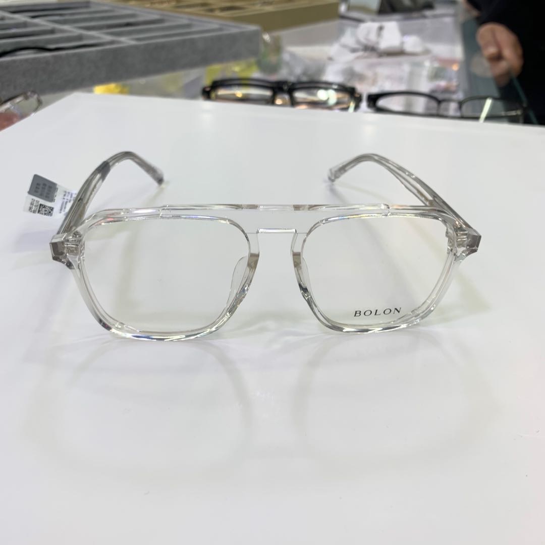 透明塑料材质镜框大框眼镜学生近视眼镜详情图1