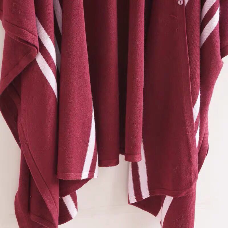 Autumn And Winter New Cape Bat-Type Sleeve Double Use Knitted Cardigan Shawl Scarf Specification drawing