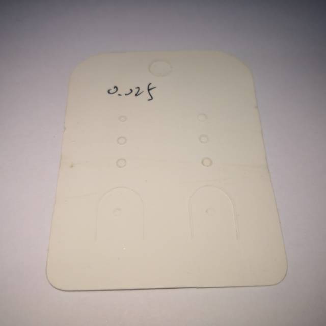 Factory direct sales of paper card accessories, customized earring card paper tags, white rectangular shapes Specification image