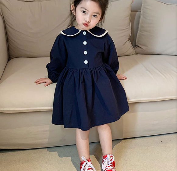 童装女童春装连衣裙夏季小女孩儿童洋气长袖裙子宝宝公主裙春秋潮