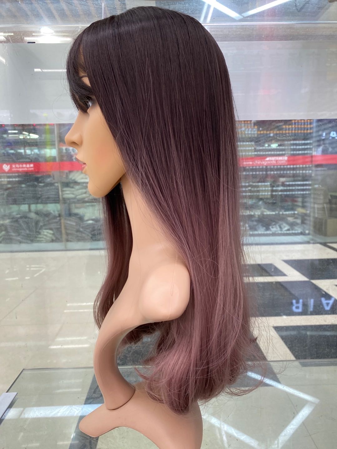 Tanglong matte high-temperature silk rose net dyed wig details Picture