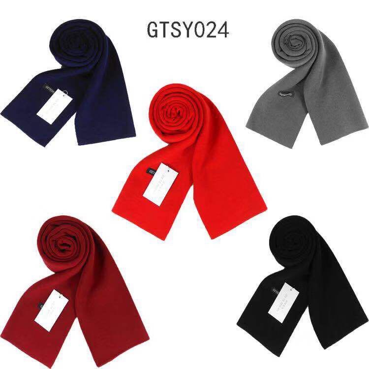 Men's Business Casual Classic Solid Color Knitted Scarf Specification drawing