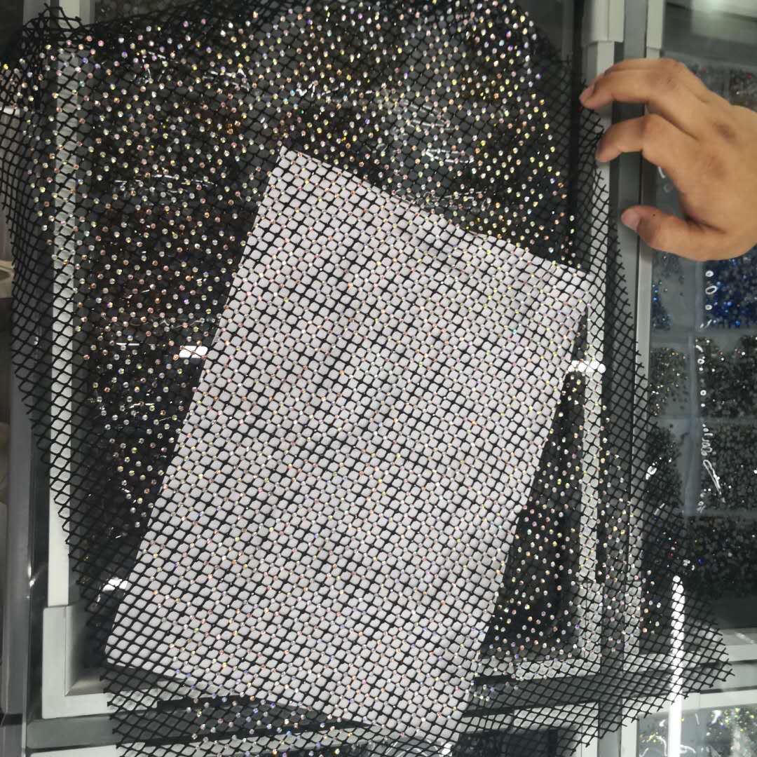 Starry sky fish mesh glass imitation diamond silver chain claw chain diamond chain shoes, clothing accessories diy accessories mobile phone sticker diamond water diamond hand-sewn diamond Specification image